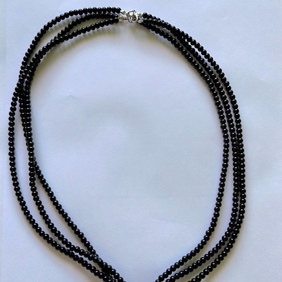 Multilayer beaded layered meditation necklace - Picture 3 of 3